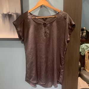 Satiny Slate colored blouse